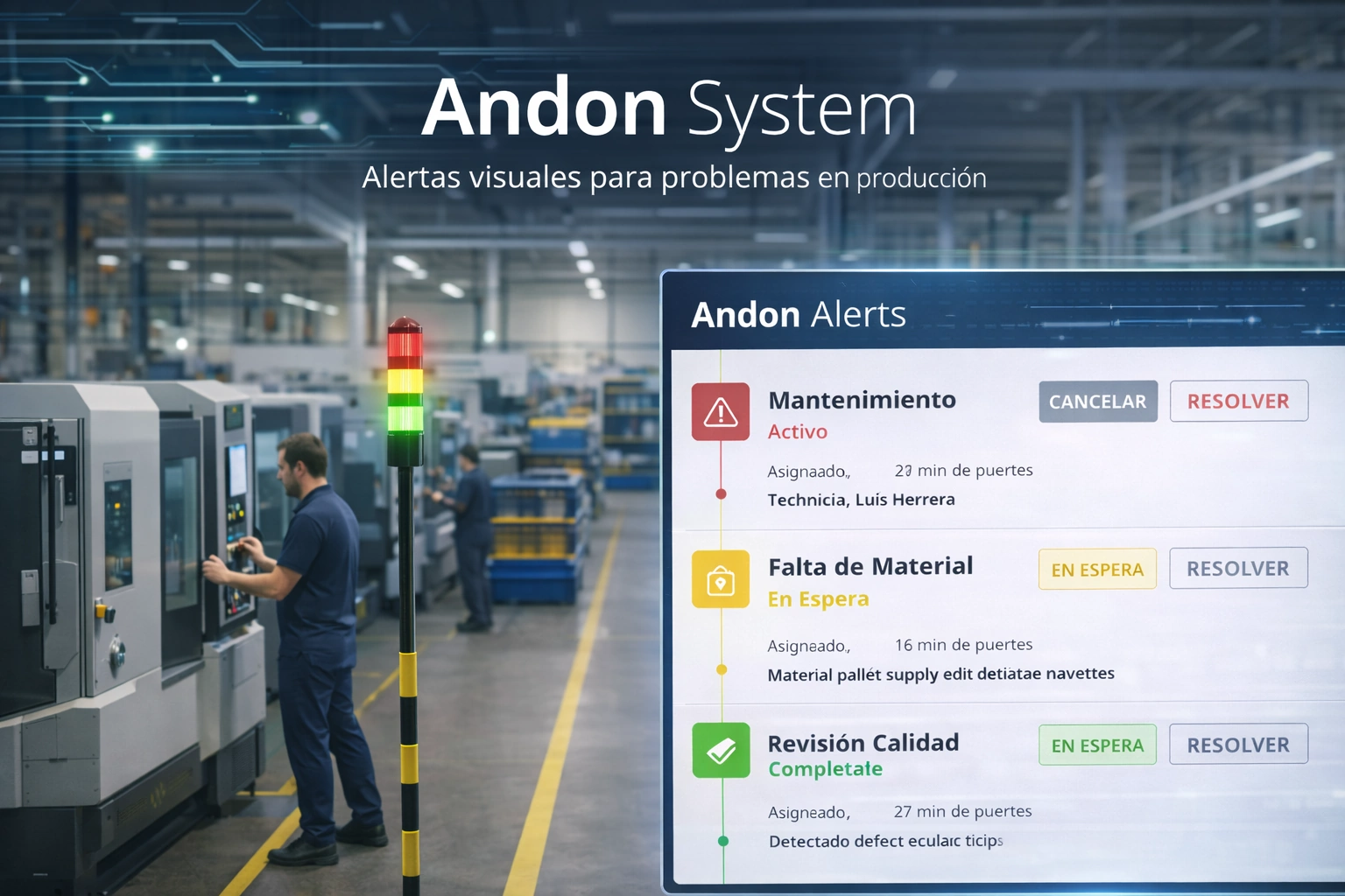 Sistema Andon InteLean
